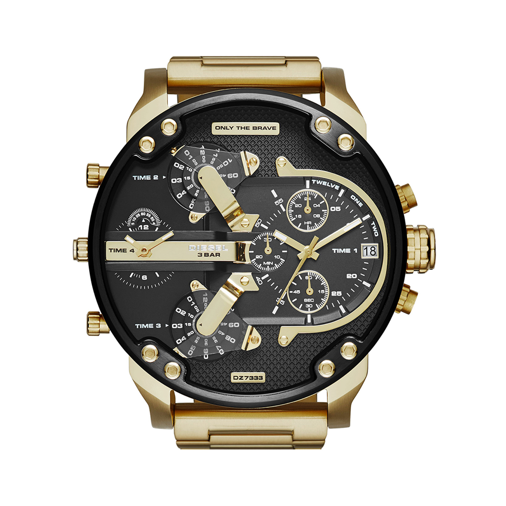 Diesel Mr Daddy Gold Tone Bracelet Watch