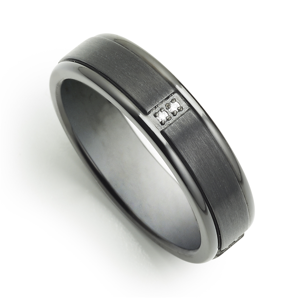 Zirconium & Cubic Zirconia Men’s Ring