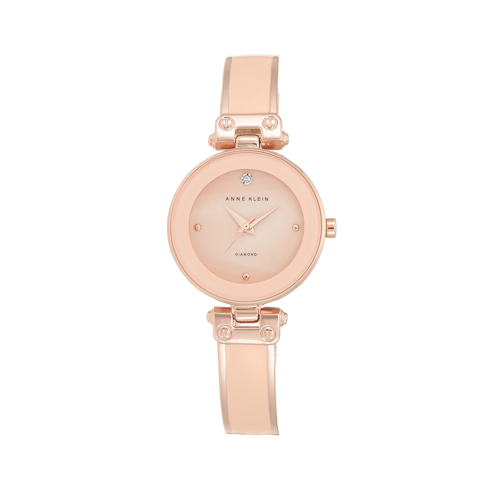 Anne Klein Ladies Blush Tone Bangle Watch