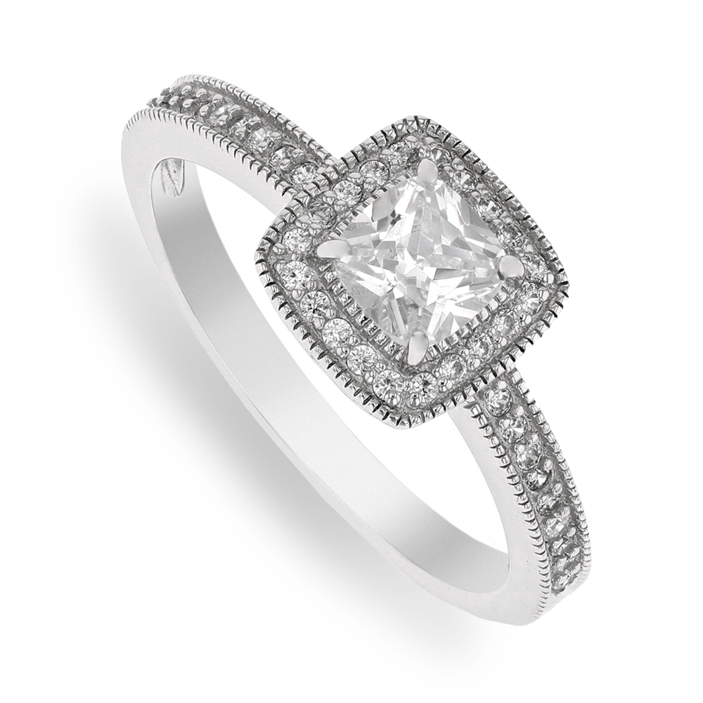 Cheté Sterling Silver & Cubic Zirconia Vintage-Style Ring