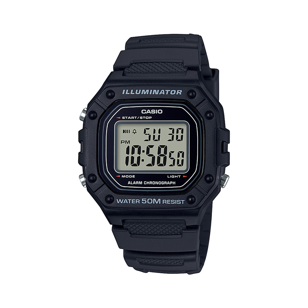 Casio Standard Black Resin Digital Stopwatch