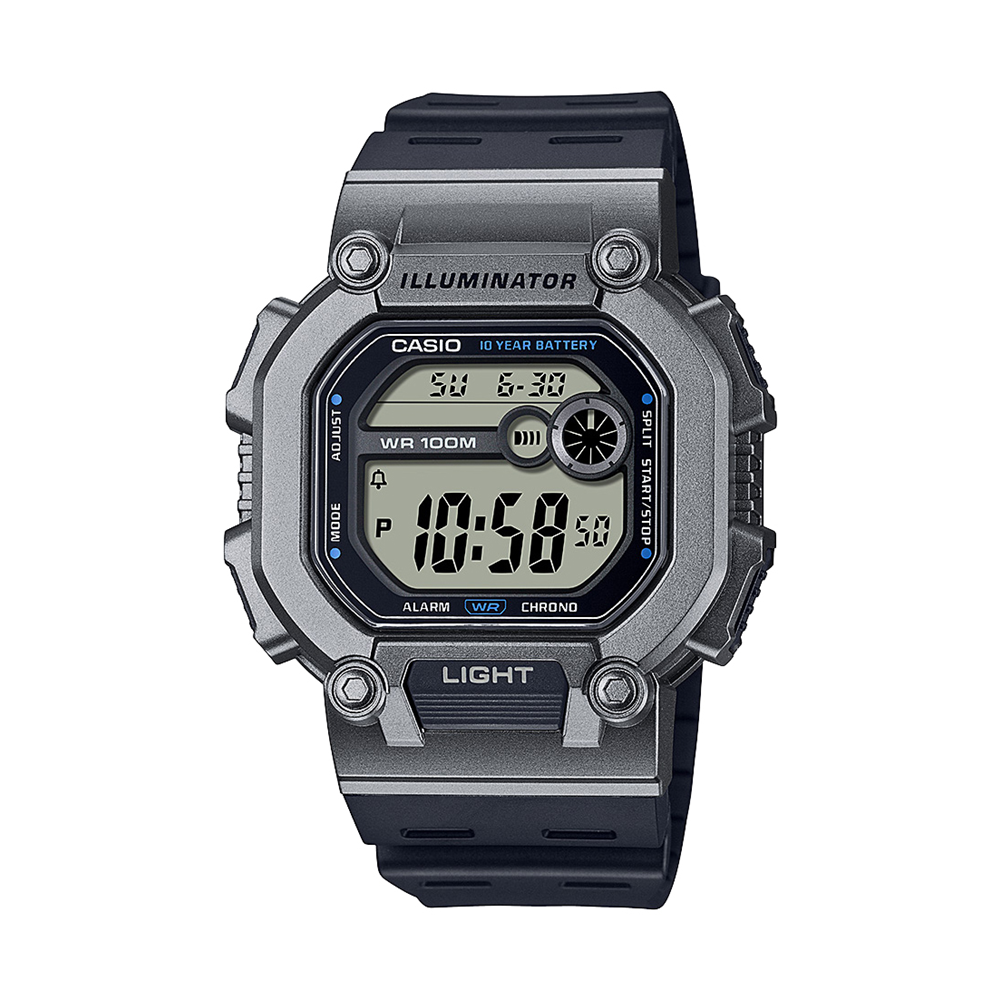 Casio Men's Retro Grey & Black Digital Watch