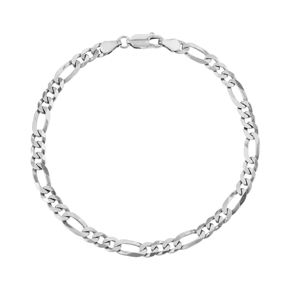 Sterling Silver Men’s Figaro Bracelet