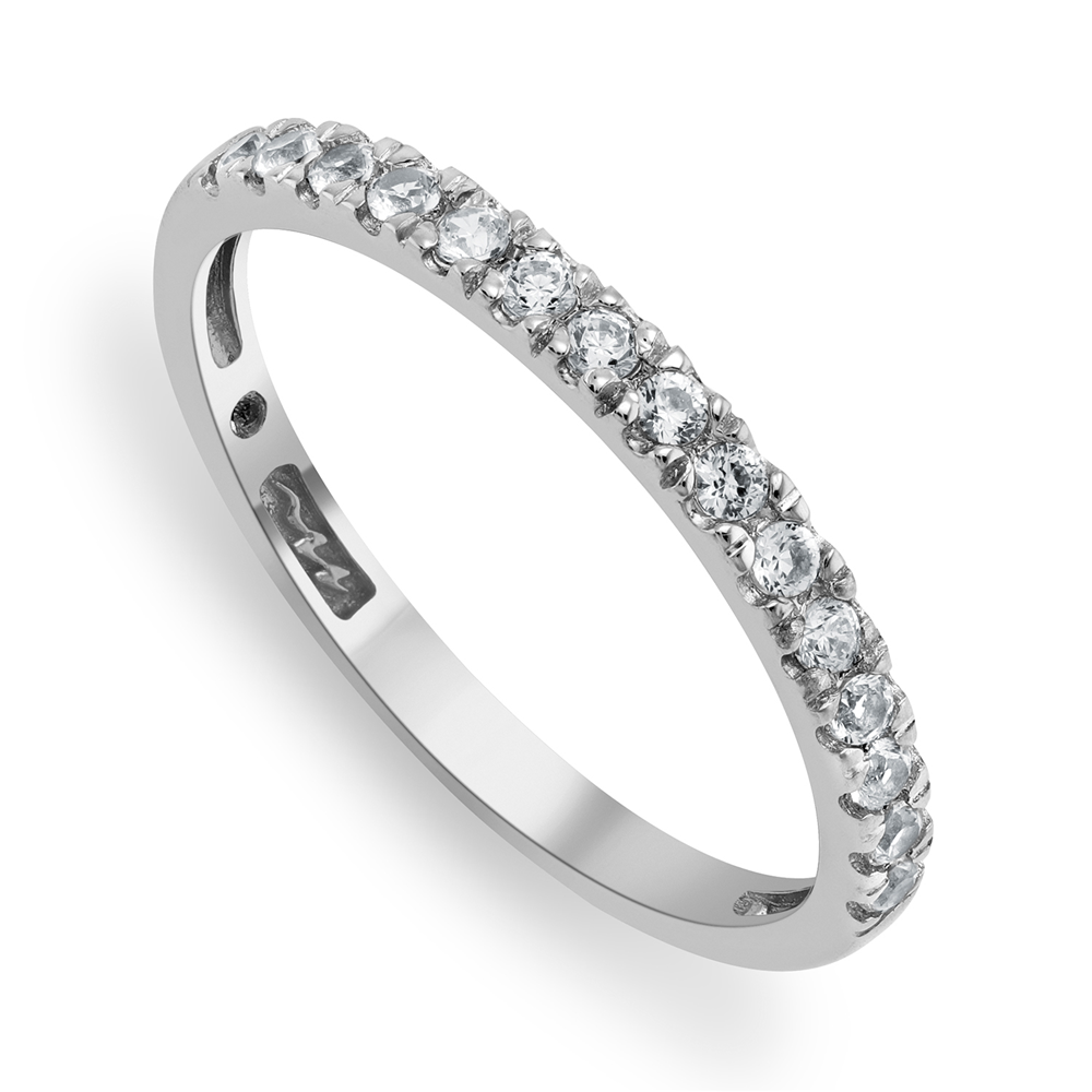 White Gold & Moissanite Women's Anniversary Ring