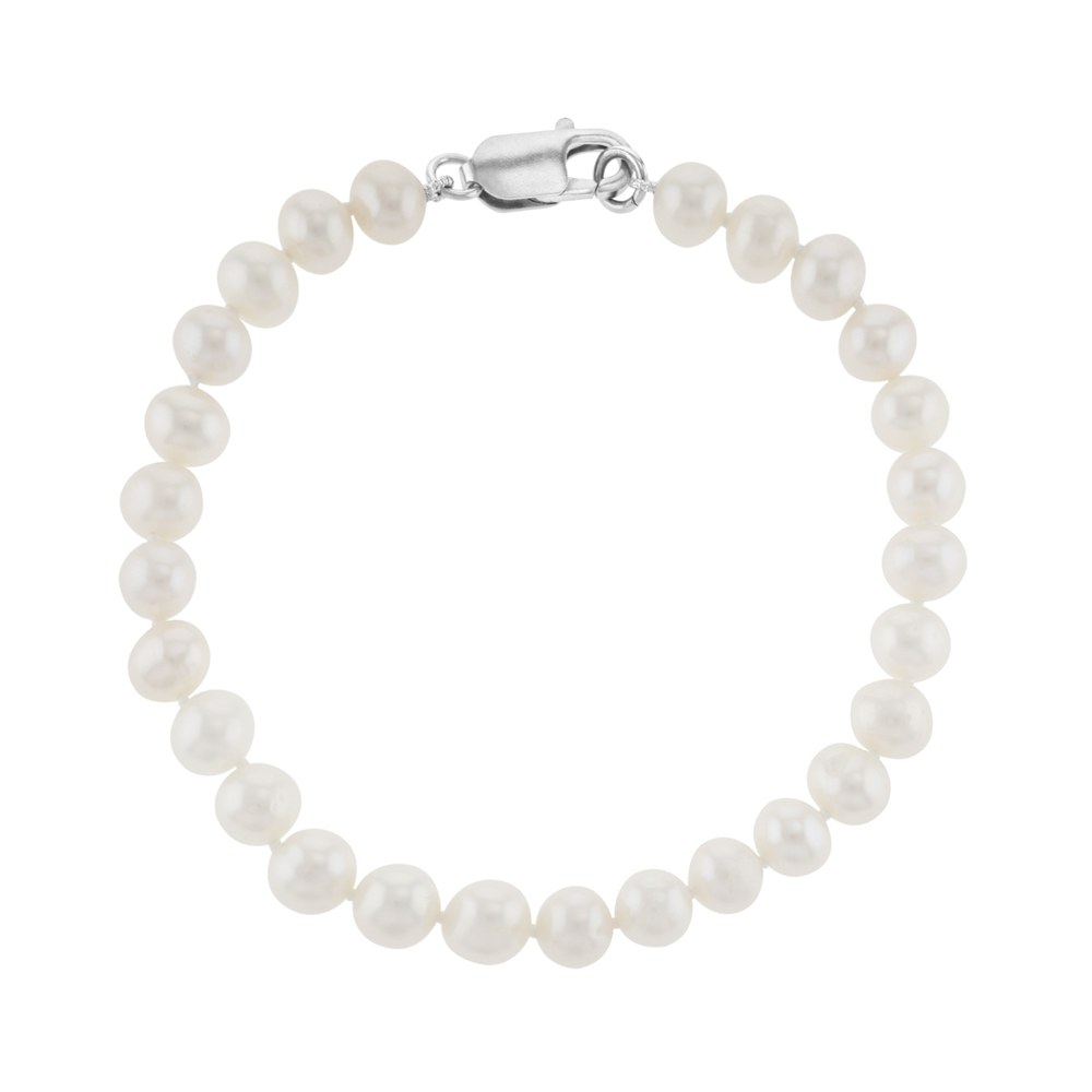 Sterling Silver Freshwater Pearl Classic Bracelet