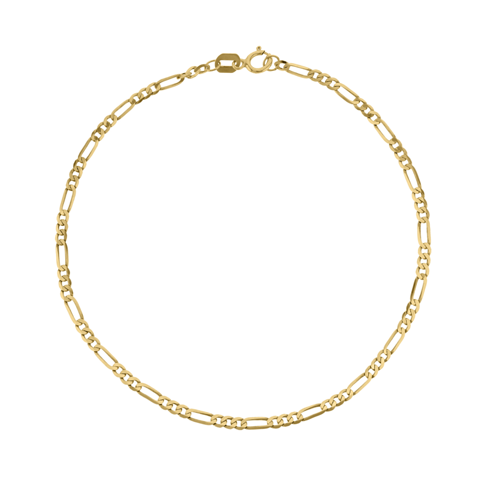 Yellow Gold Figaro Bracelet