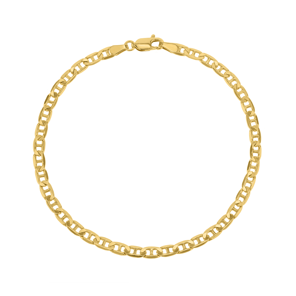 Yellow Gold & Sterling Silver Bracelet