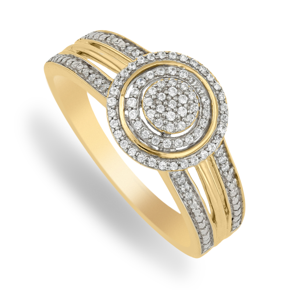 9ct Gold 0.20ct Diamond Ferris Ring