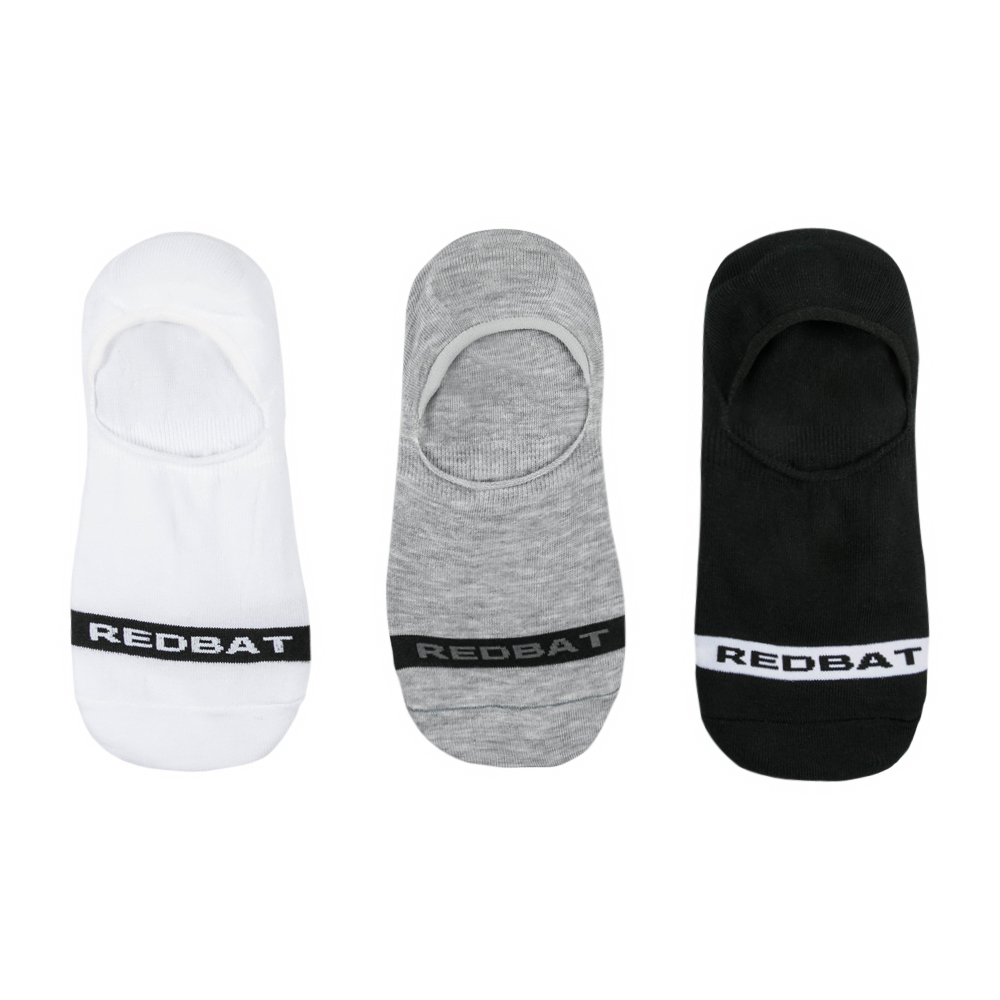 Redbat 3pk Invisible Sock 4-7