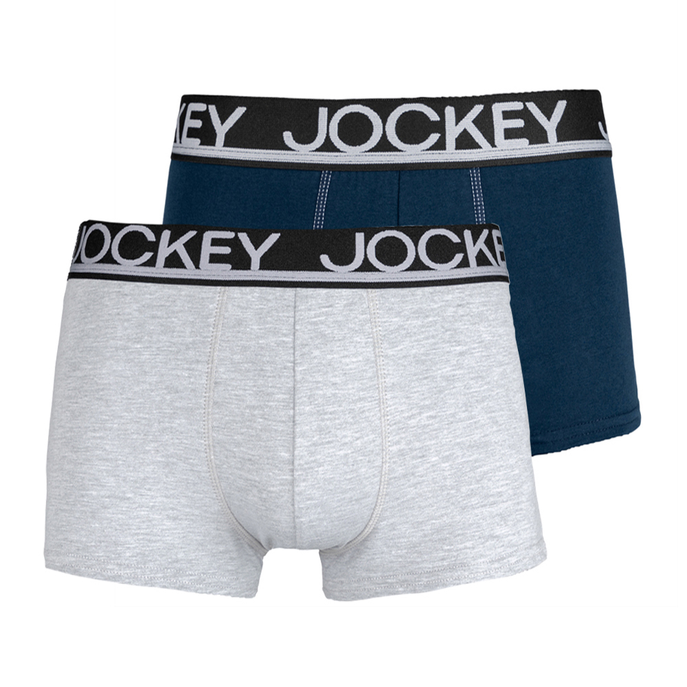Jockey Men's Navy/Grey Trunk