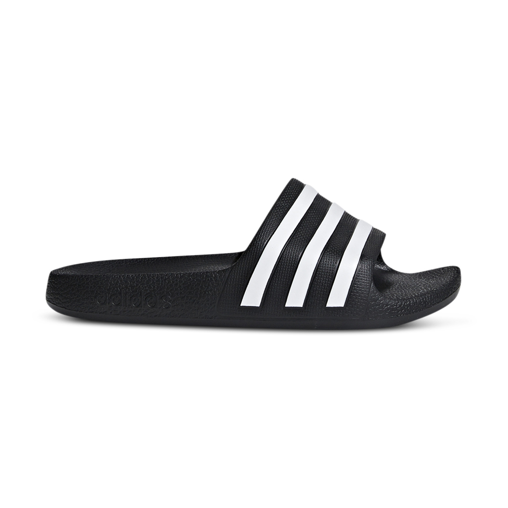 Junior Grade School adidas Adilette Aqua Black/White Slide