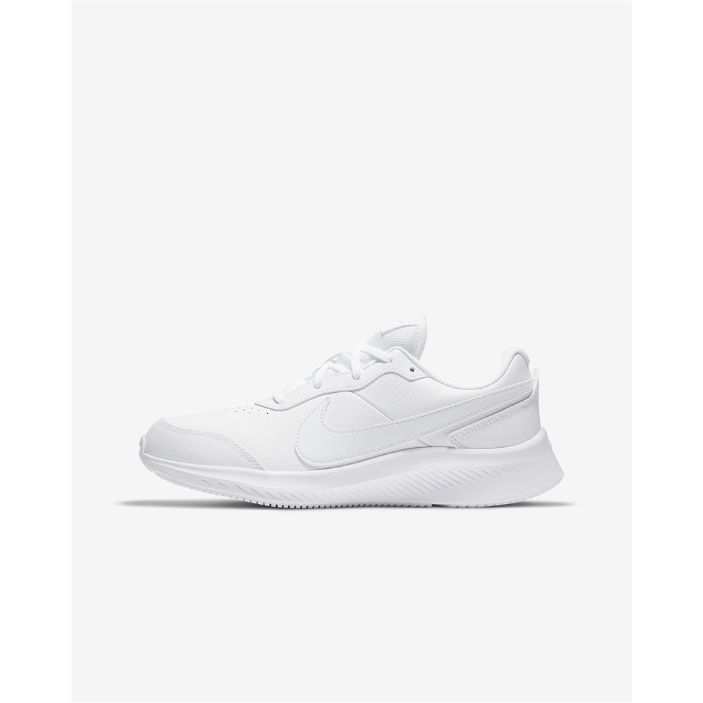 Junior Grade School Nike Varsity Leather White Shoe