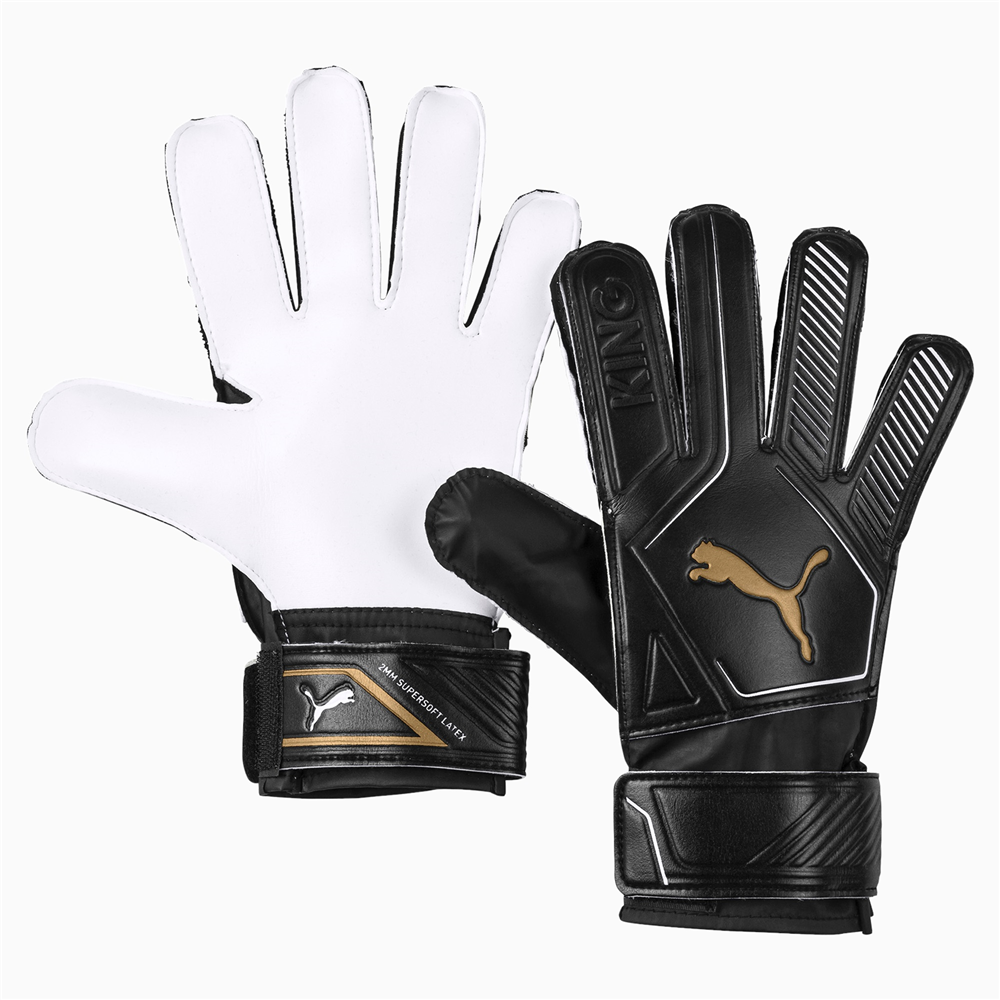 Puma Junior King 4 Black/Gold Goalkeeper Gloves