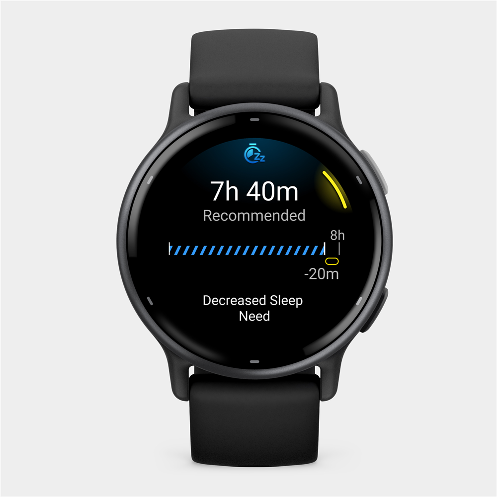 Garmin Vivoactive 5 Slate Alu Bezel Black Case & Silicone