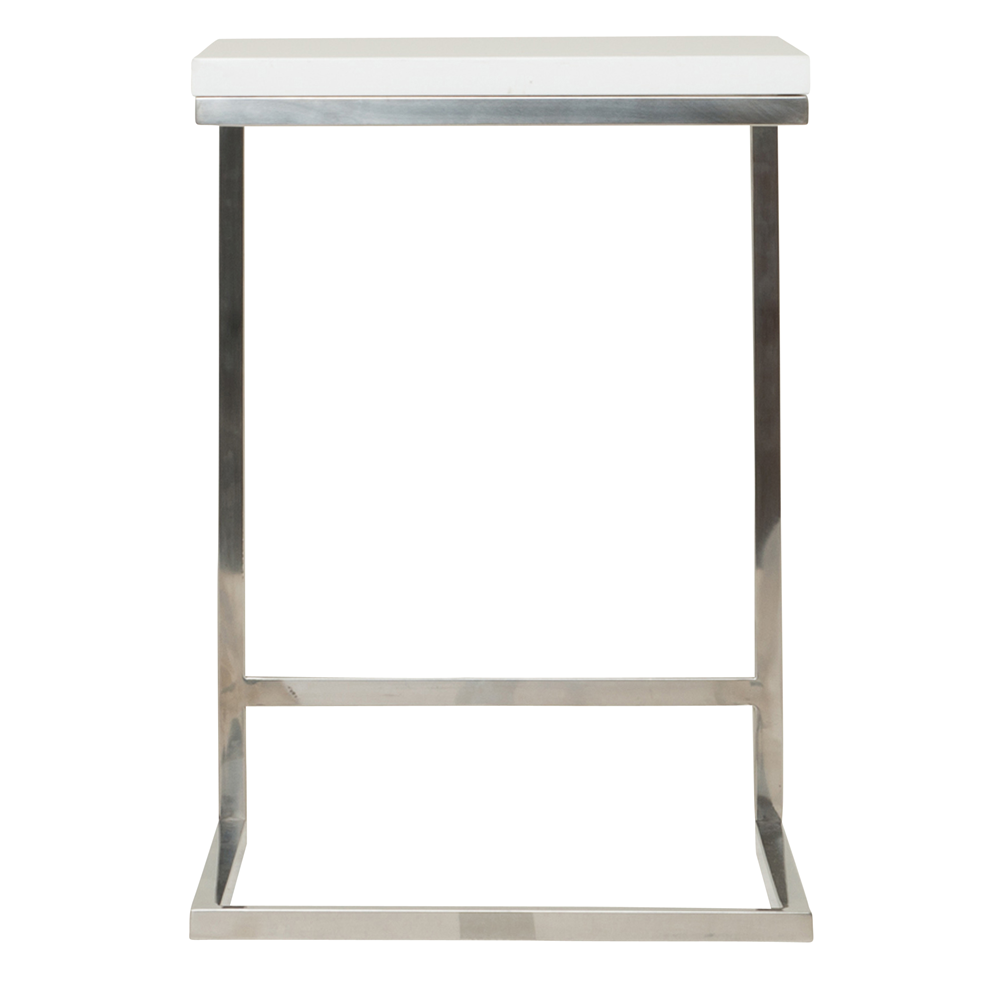 sofa side table white