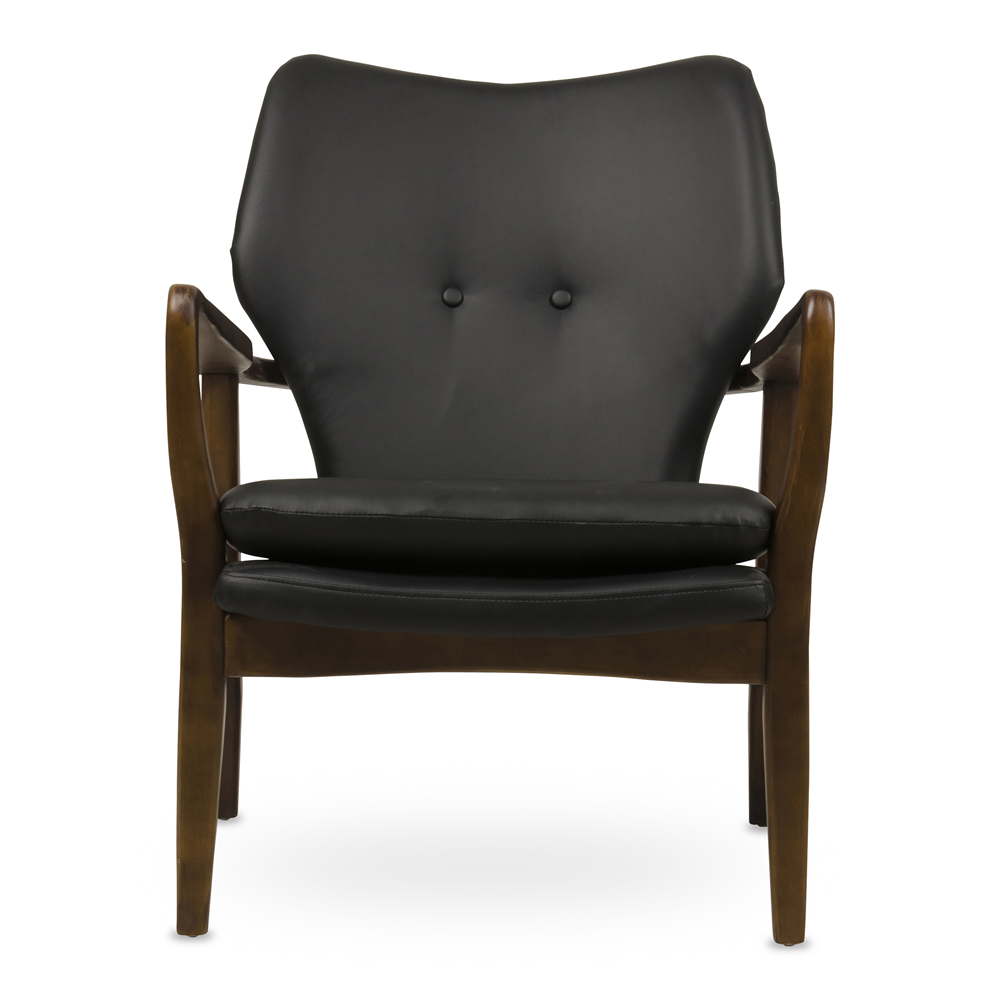 retro wooden chair black