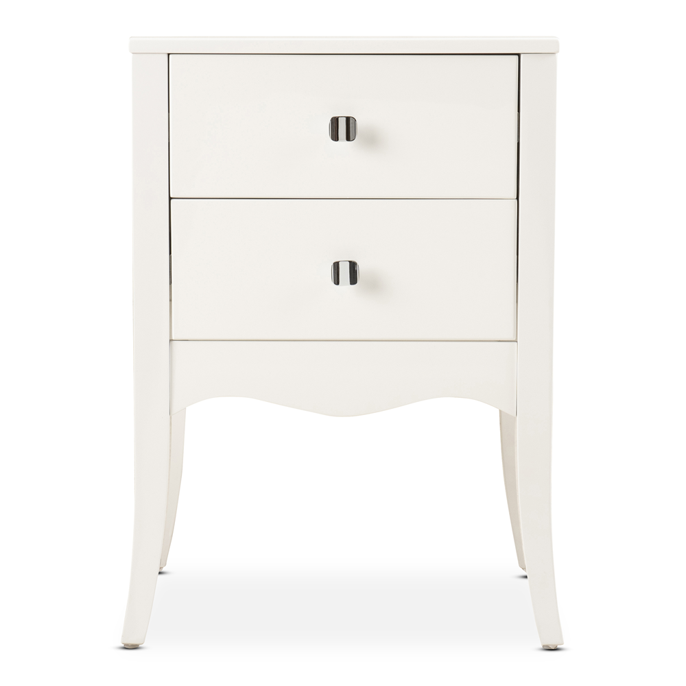 Scarlet Pedestal White Lacquer