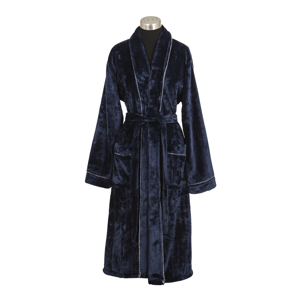  Piped Mink Fleece Gown