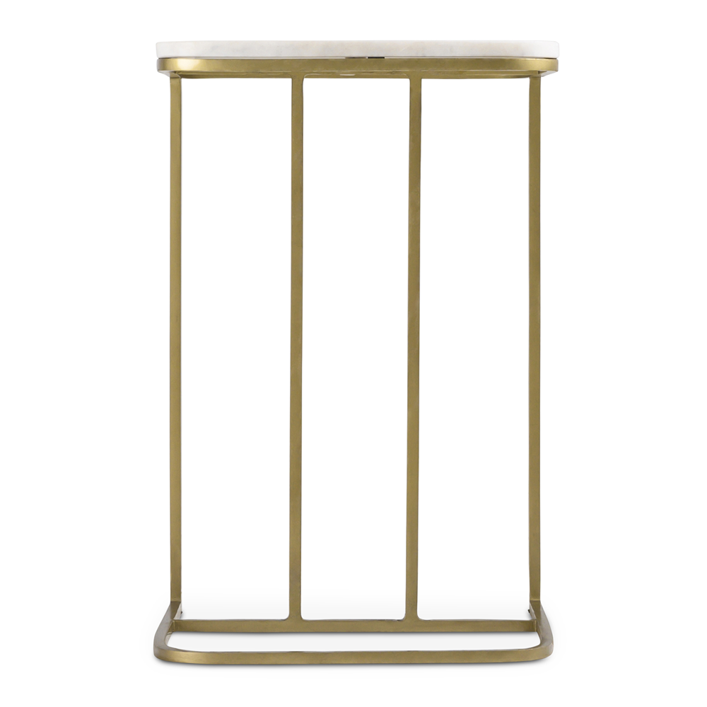 Sofa Side Table White Marble