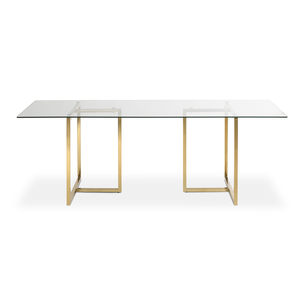 Trick Dining Table Brass 220cm