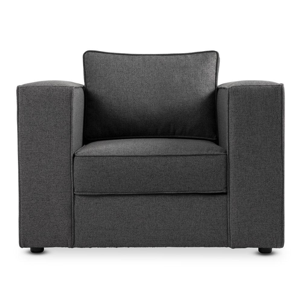 Huxley 1 Seater Couch LuxGuard Dynamo Iron