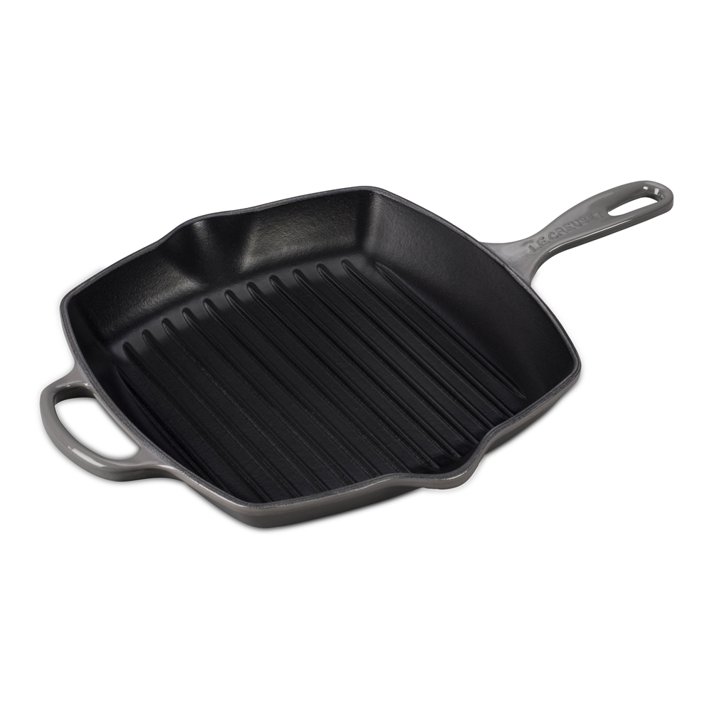 Le Creuset Square Skillet Grill Flint 26cm