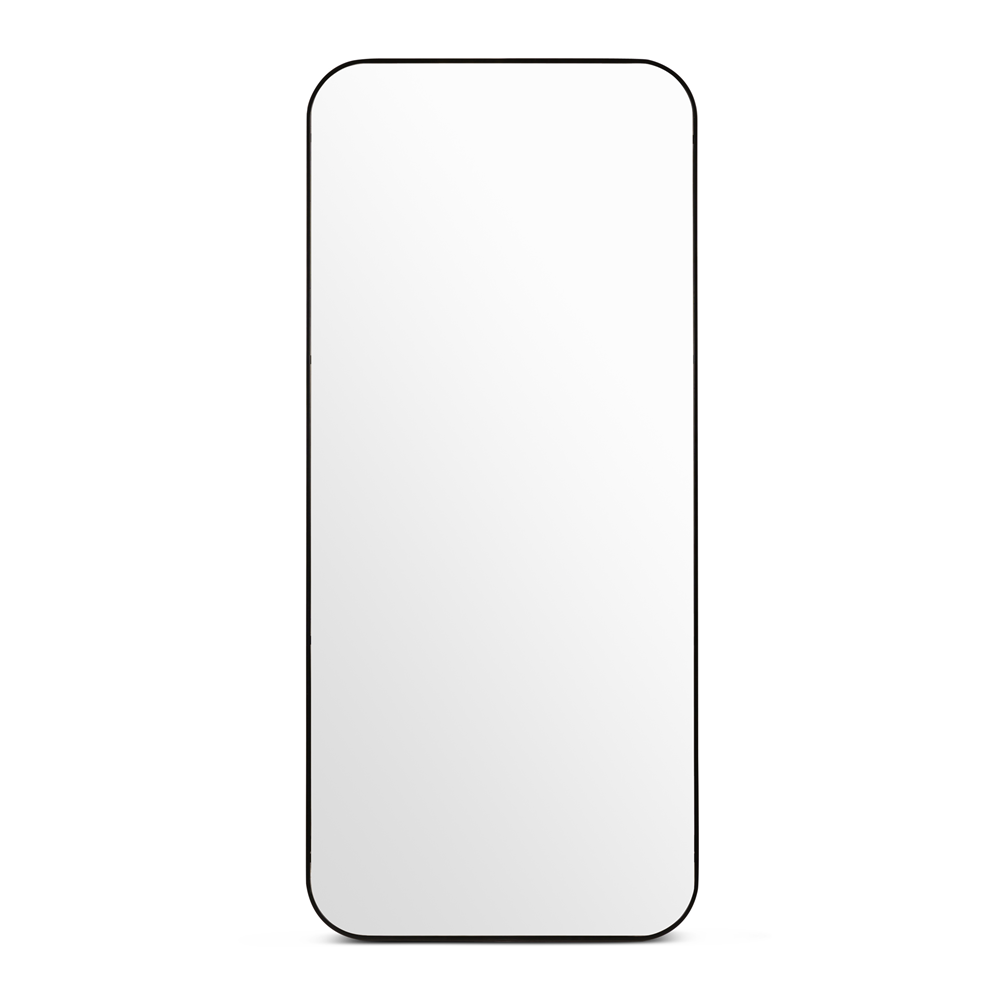 black metal floor mirror 200 x 89cm