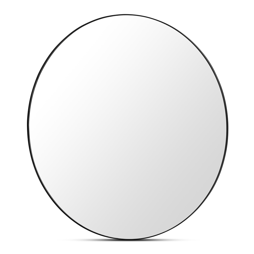 Round Wall Mirror Black 120cm