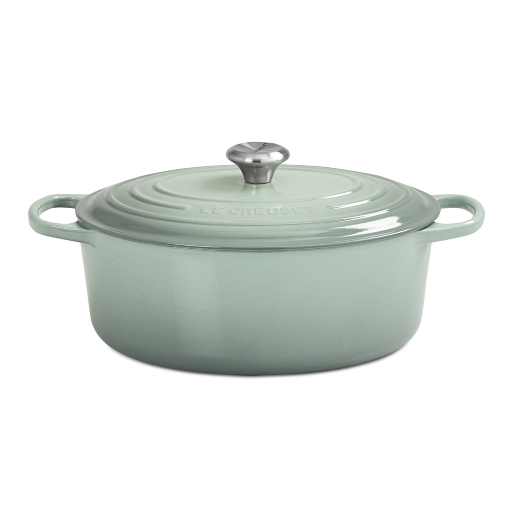Le Creuset Casserole Oval Sea Salt 31cm