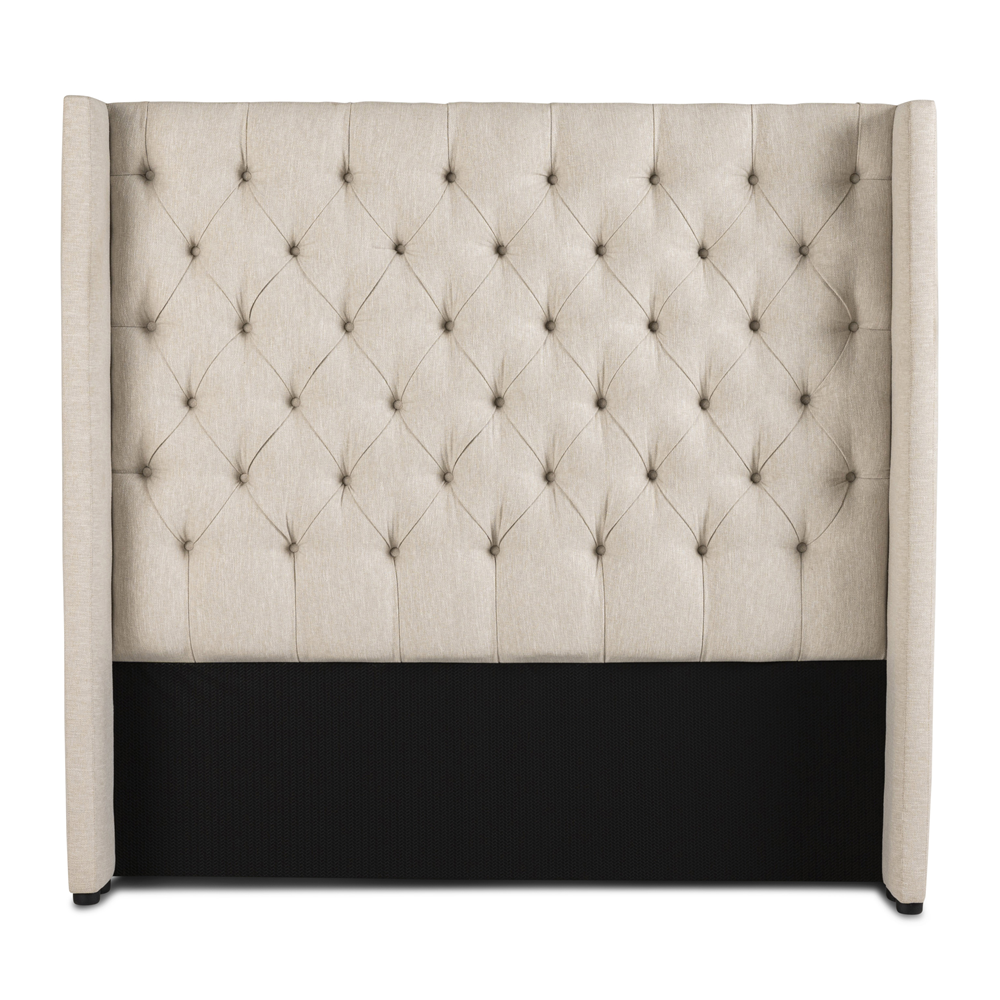 Wingback Headboard LuxGuard Natural Sesame