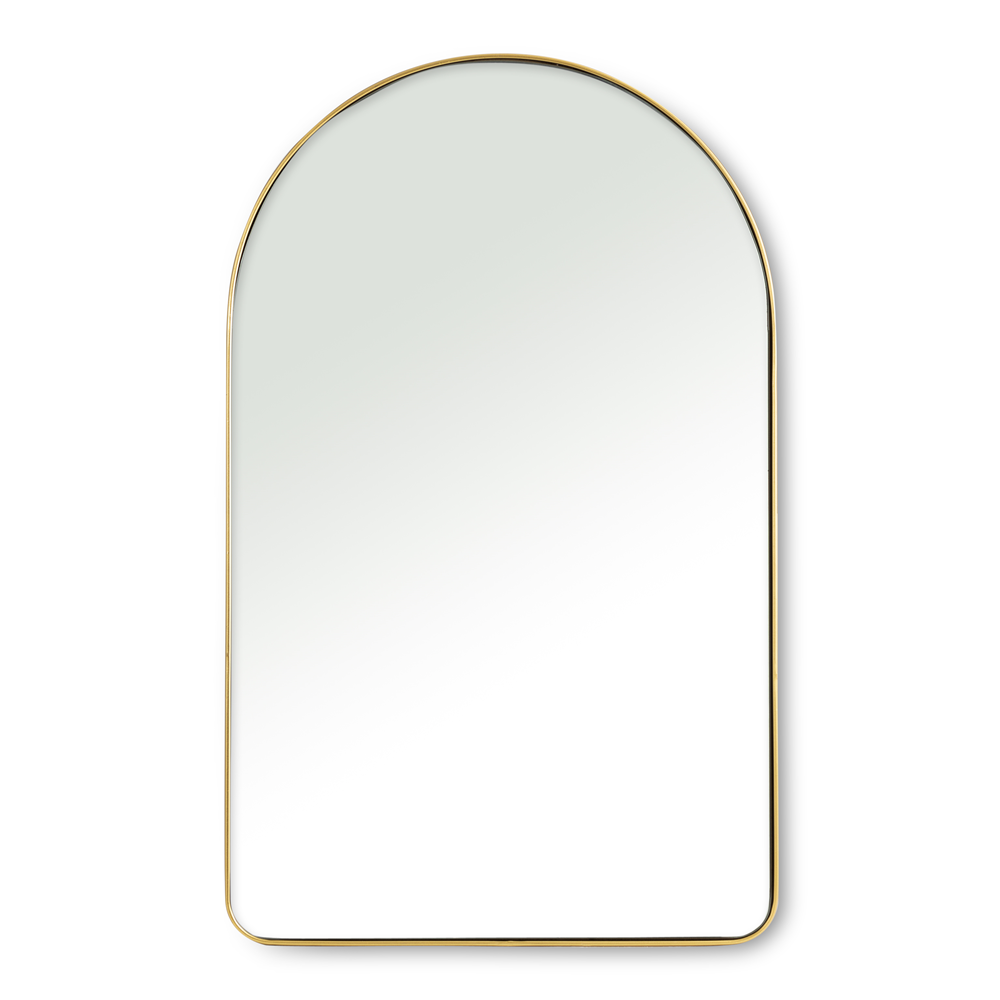 Curved Mirror Gold Frame
