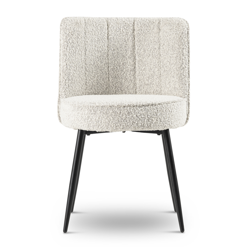 Rotunda Boucle Dining Chair Natural