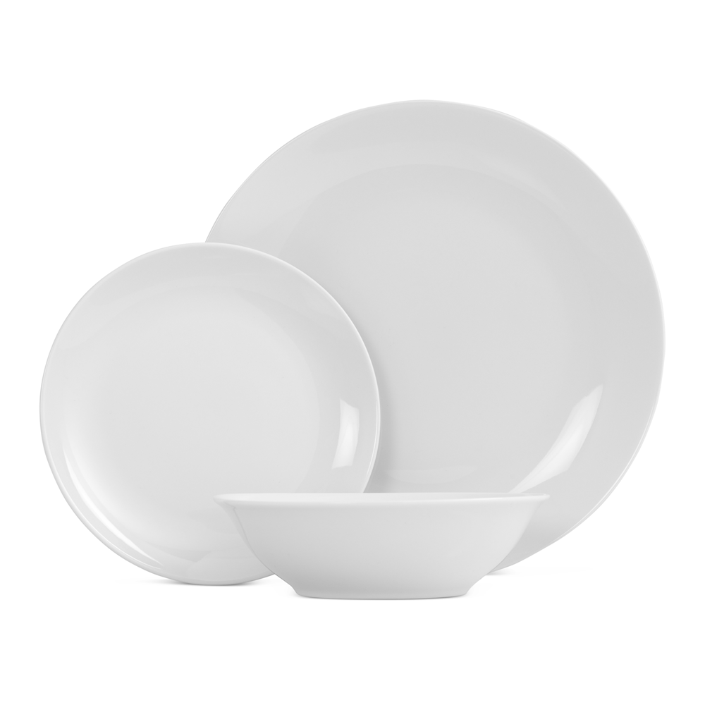 Viva 12 Piece Dinnerware Set White