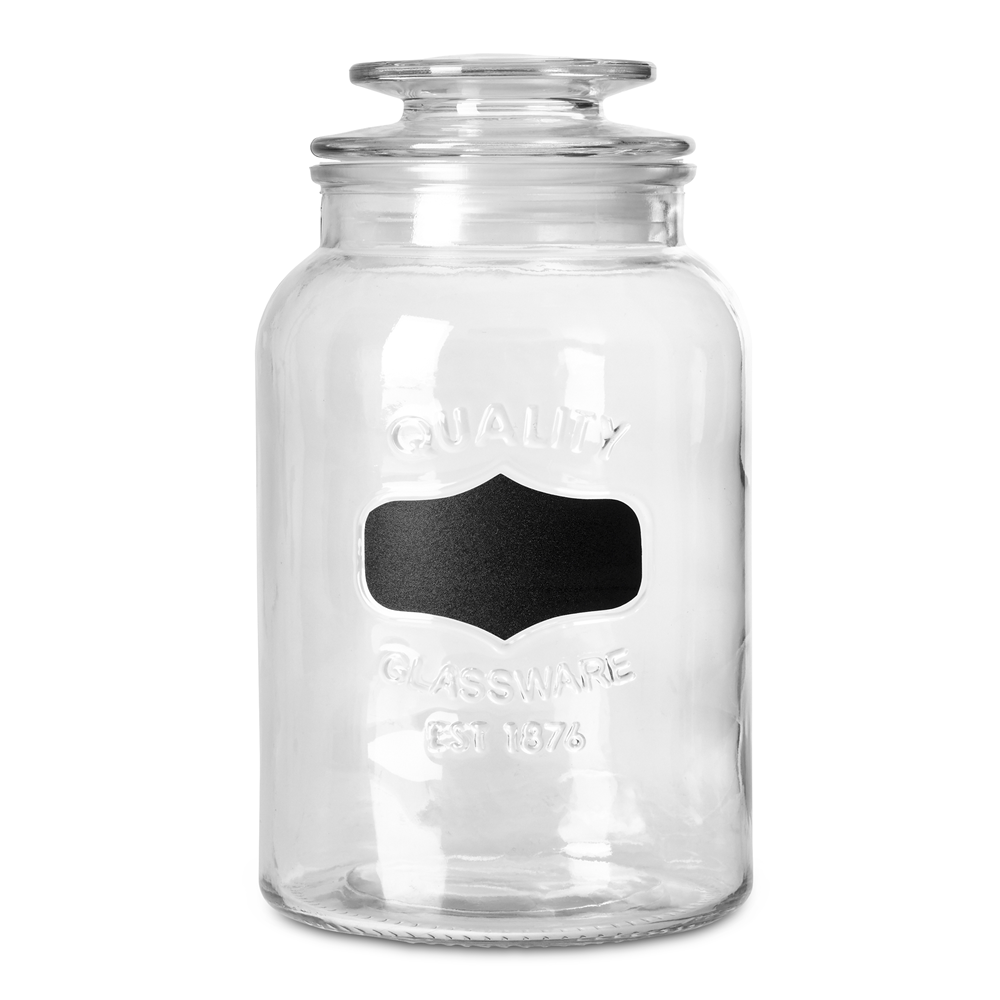 glass container w/chalk label 1400ml