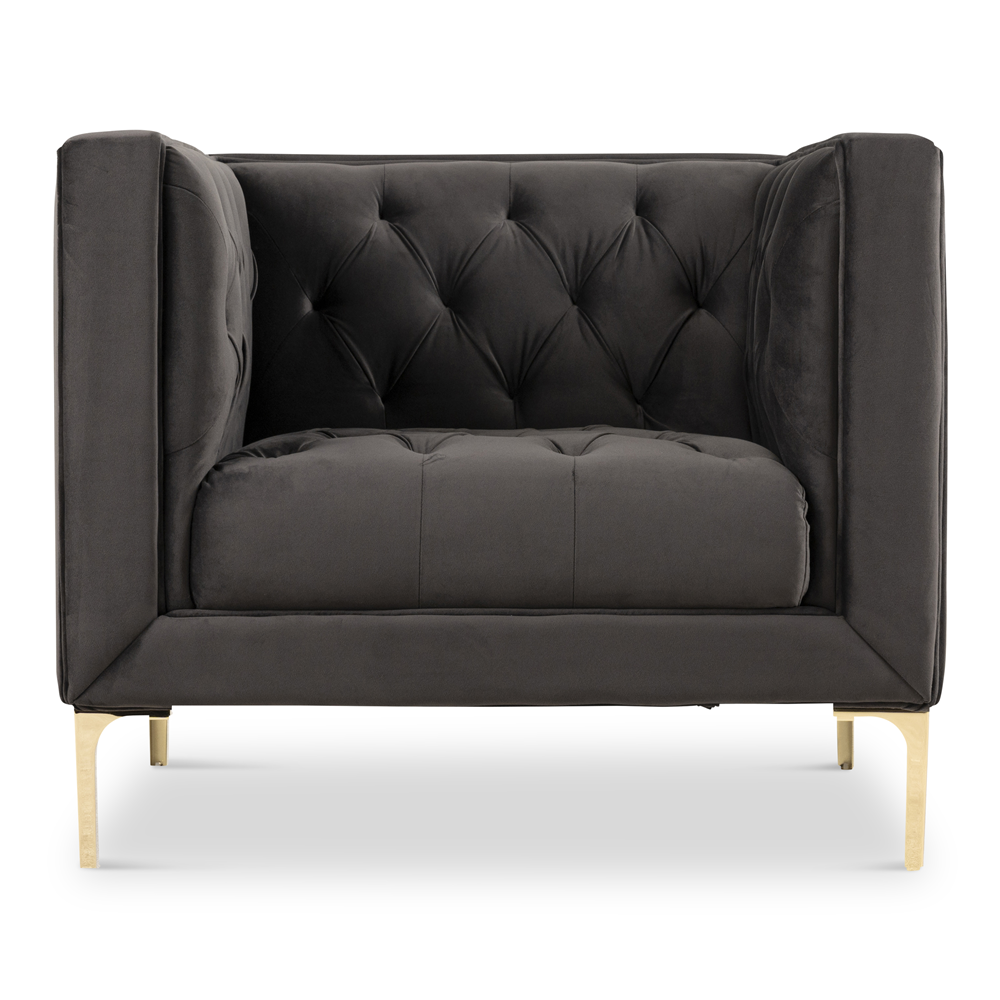 Carin 1 Seater Couch LuxGuard Velvet