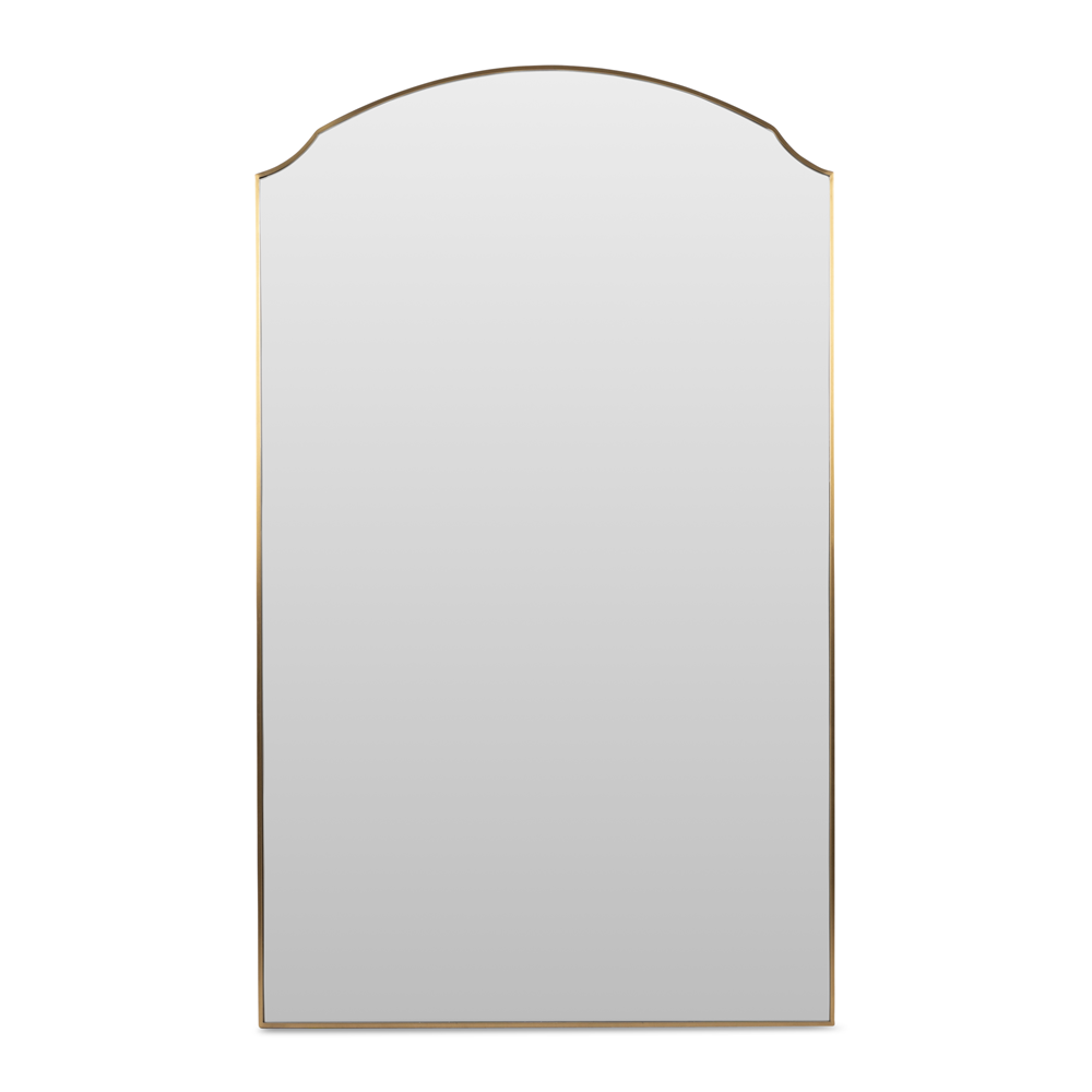 Bella Oversized Floor Mirror Gold 200x120cm