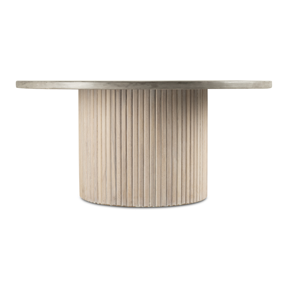 Sonata Dining Table Grey With Concrete Top 160cm