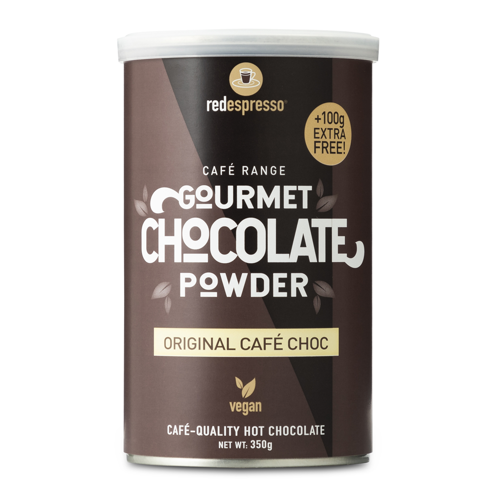 red espresso cafe choc hot chocolate tin 350g