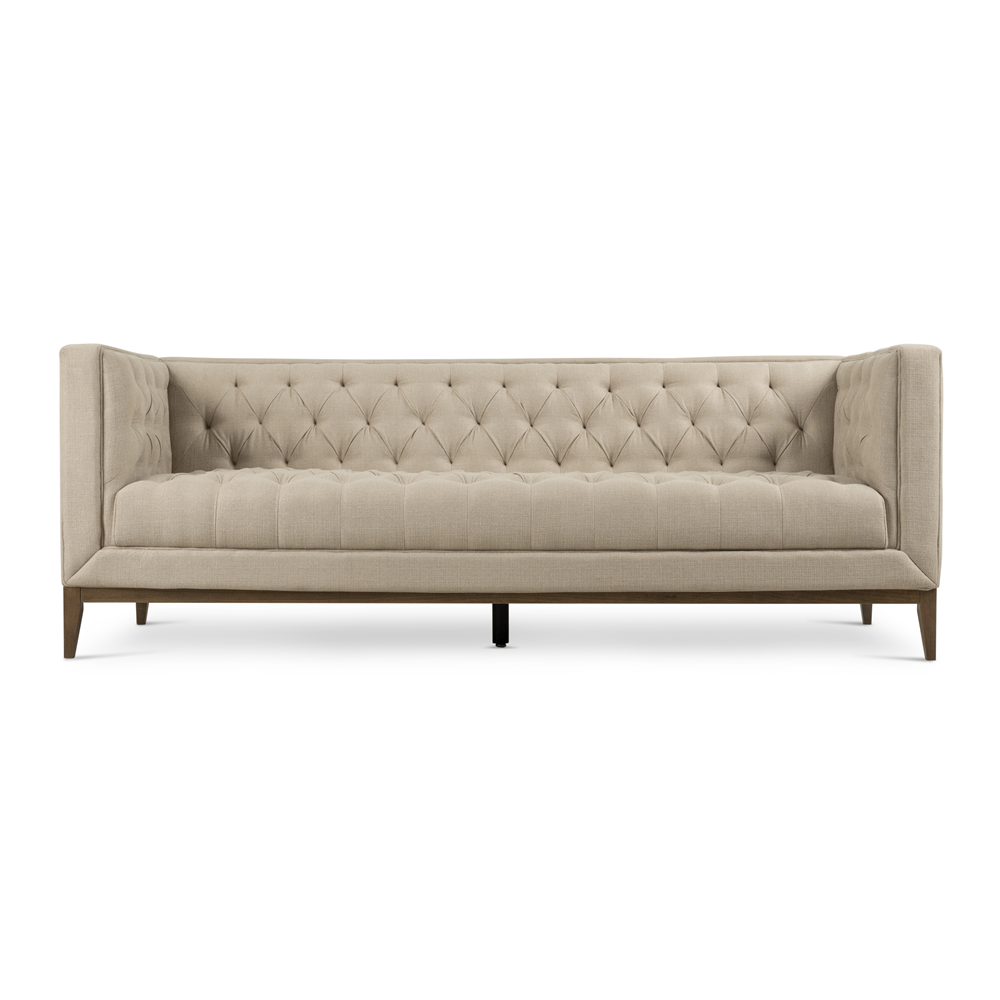 Carin Wood Plinth 3 Seater Couch Jensen Natural