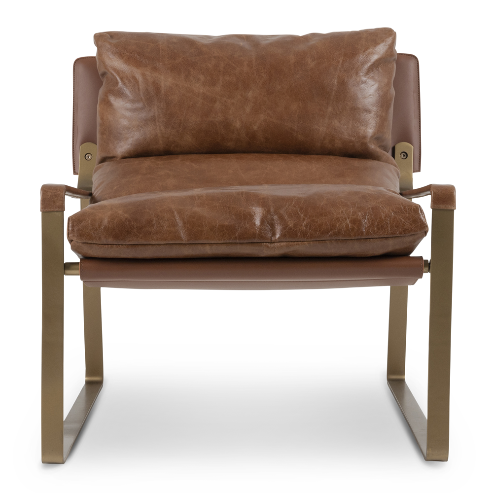 porter chair leather tan