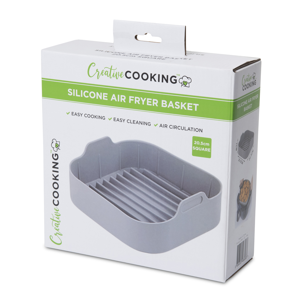 Creative Cooking Silicone Square Air Fryer Basket 