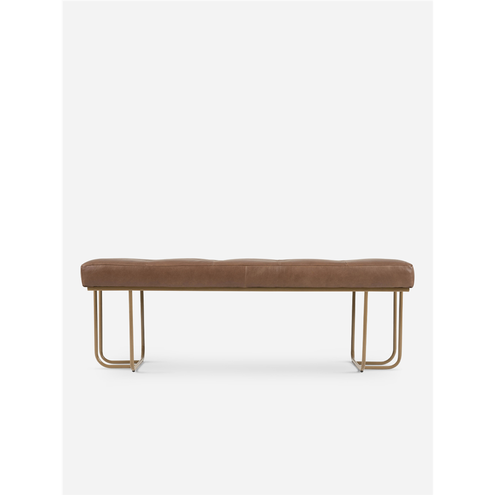 Monroe Bench Codiac Taupe Leather