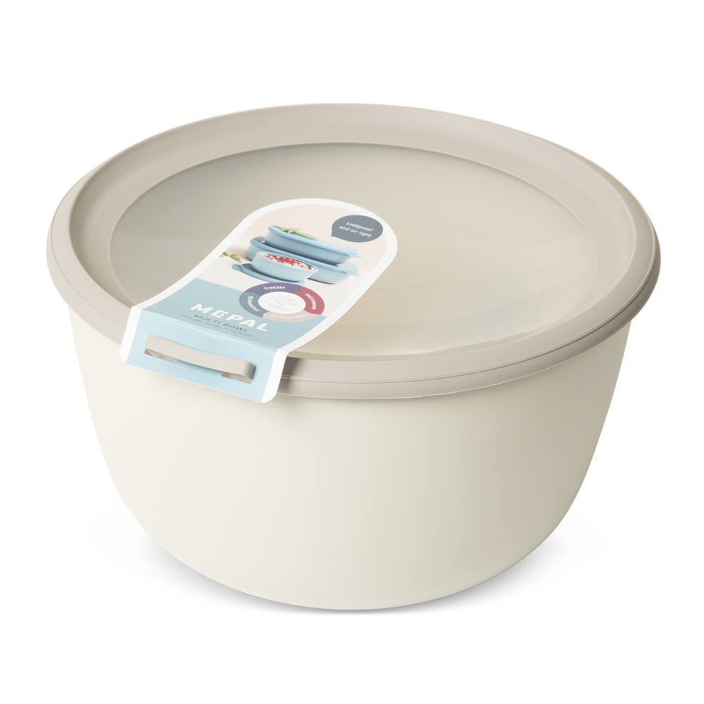 Mepal Bowl Round 3000ml Nordic White