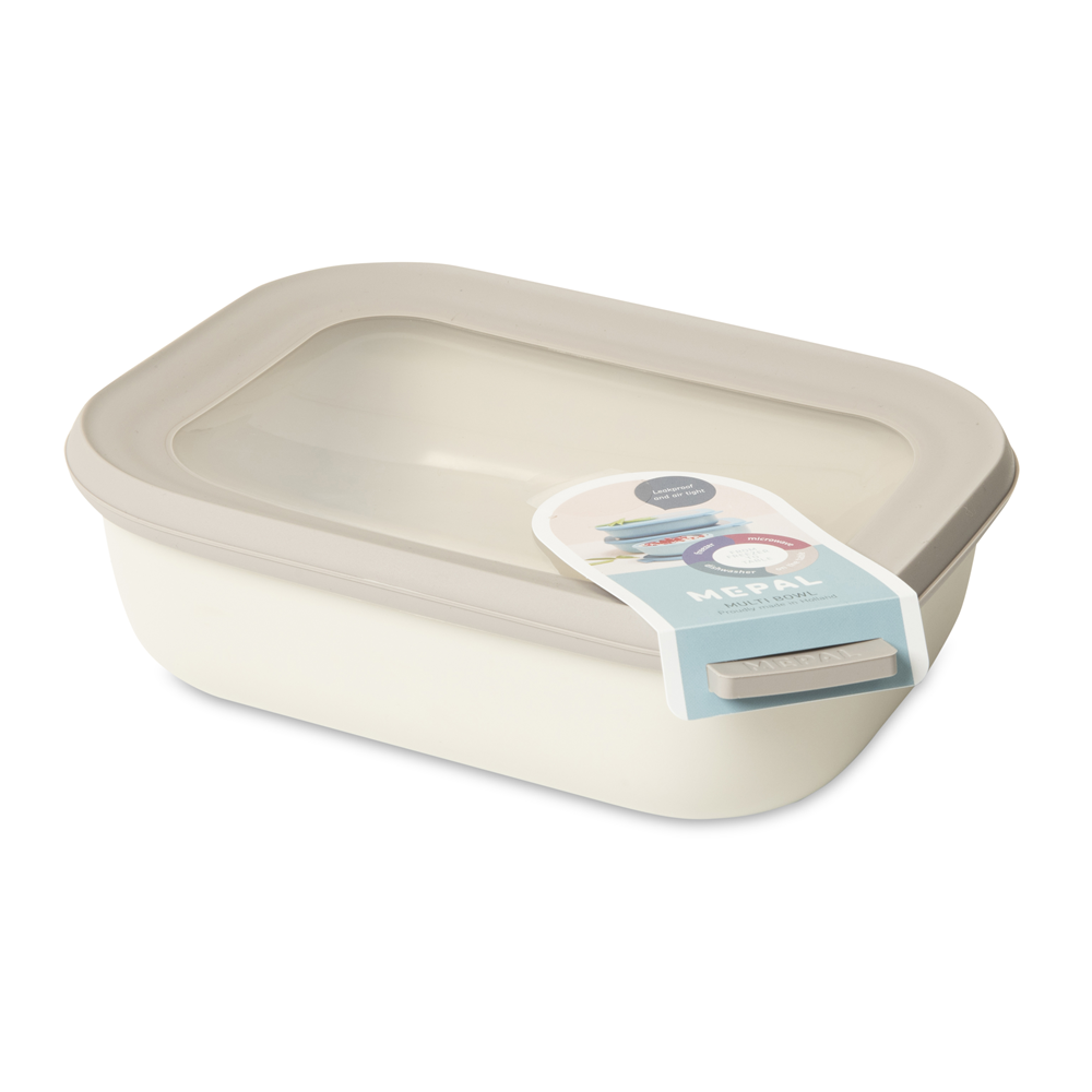 Mepal Bowl Rectangular 1000ml Nordic White