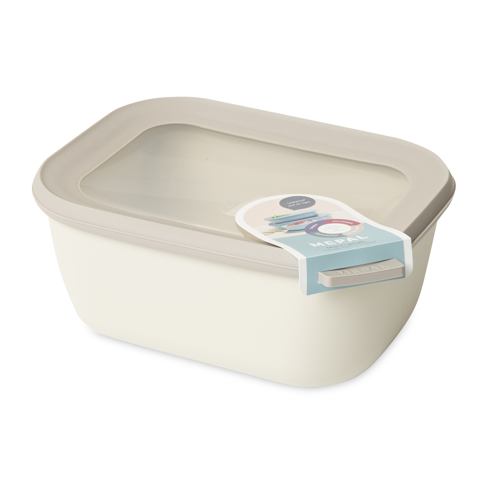 Mepal Bowl Rectangular 1500ml Nordic White