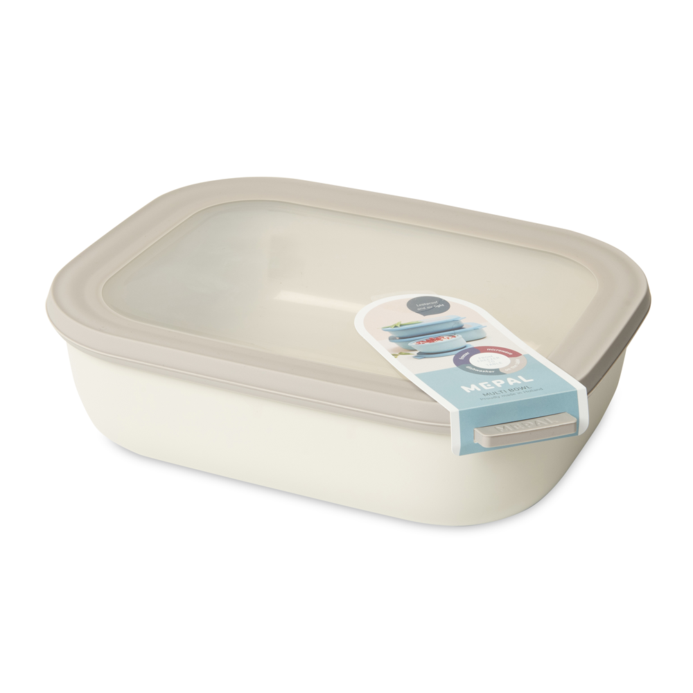 Mepal Bowl Rectangualr 2000ml Nordic White