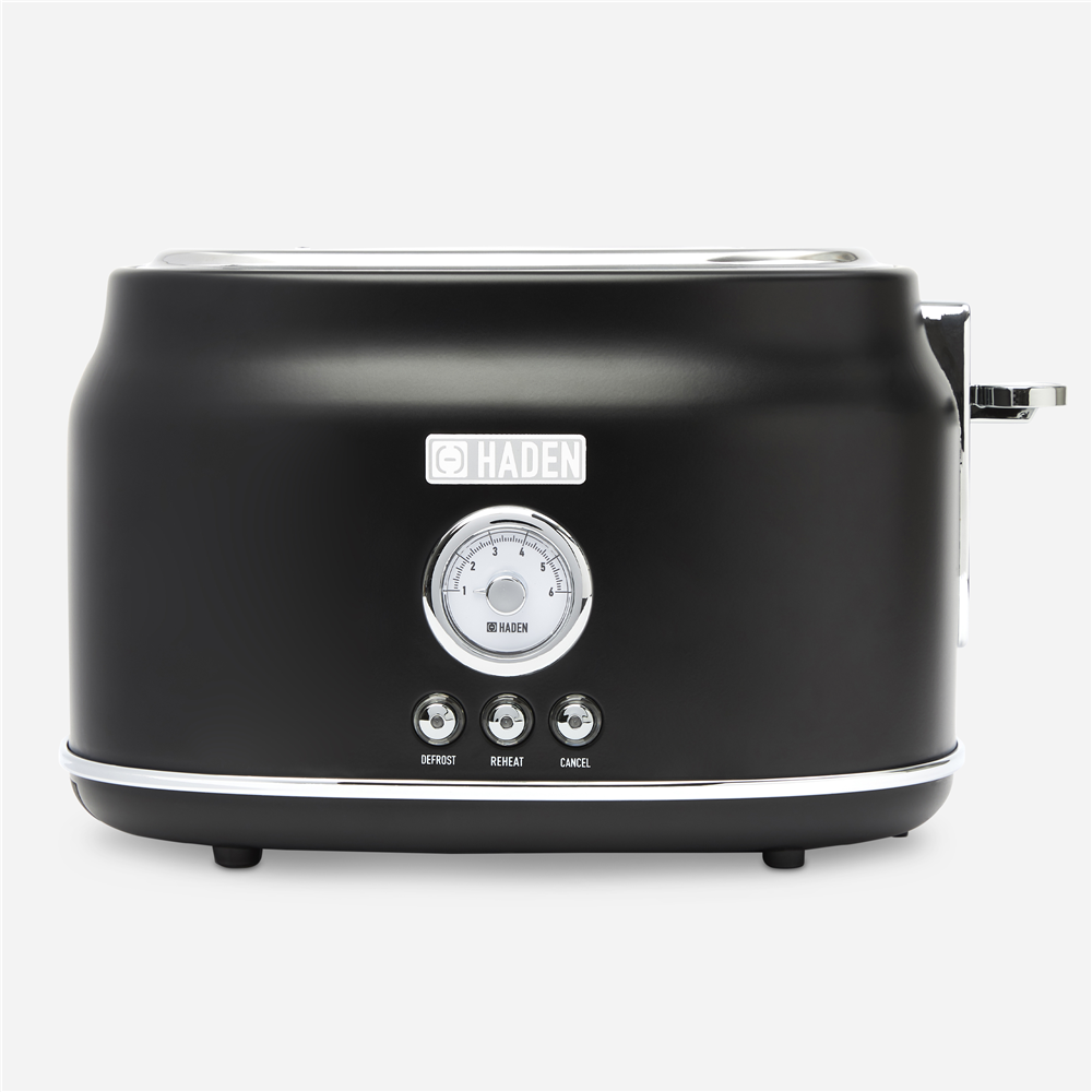 Haden Dorset Toaster Black & Silver 2 Slice