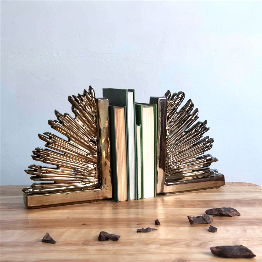 Rialheim Crown Book Ends Bronze