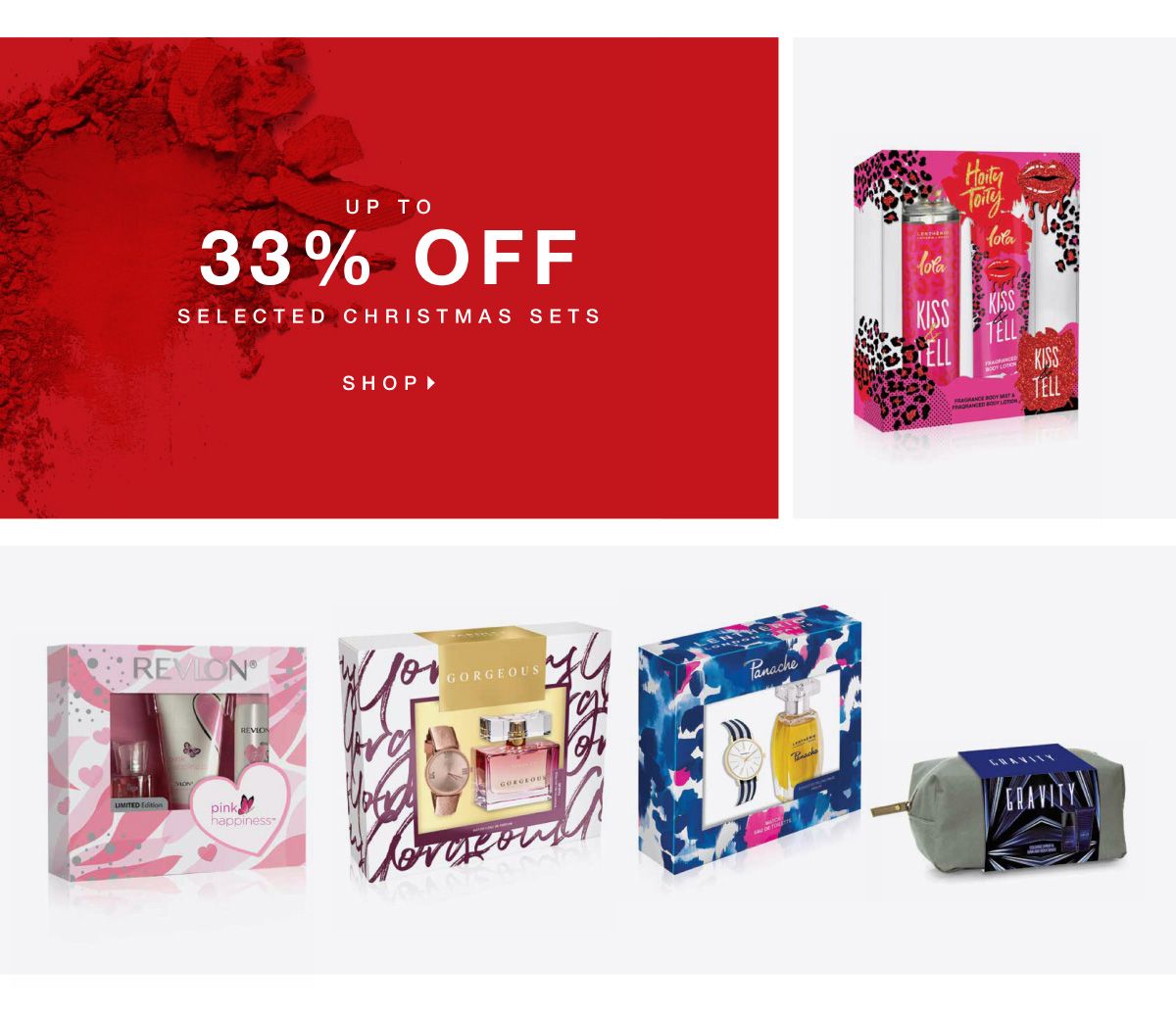 UP TO 33% OFF SELECTED CHRISTMAS SETS. SHOP NOW