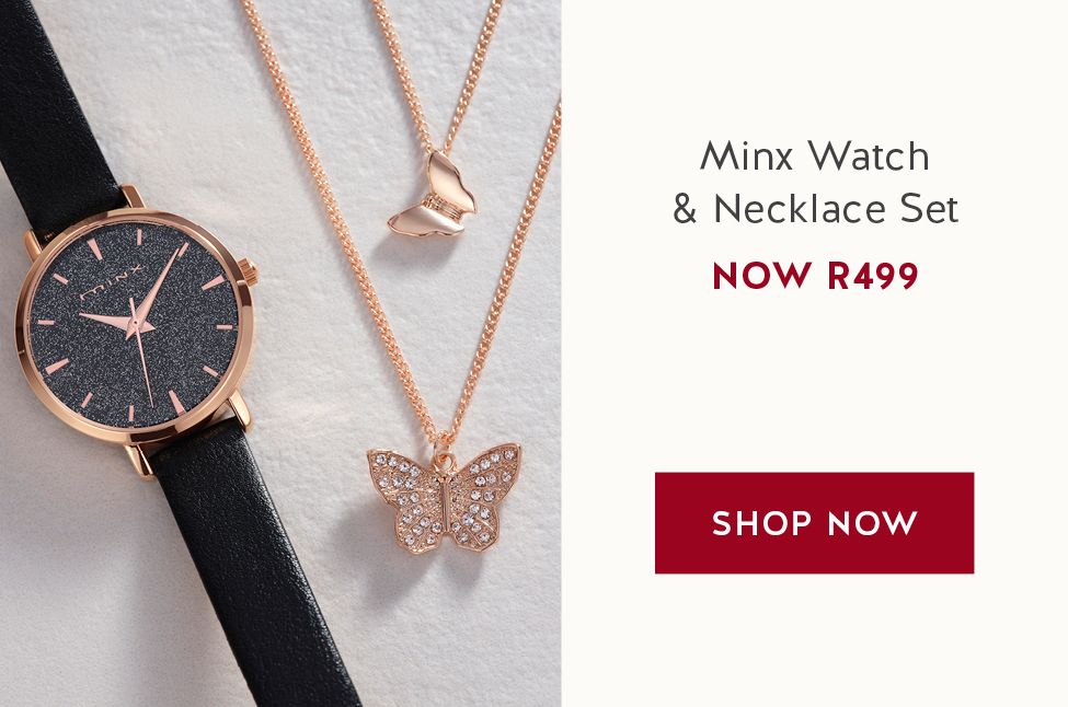 Minx Watch & Necklace Set NOW R499